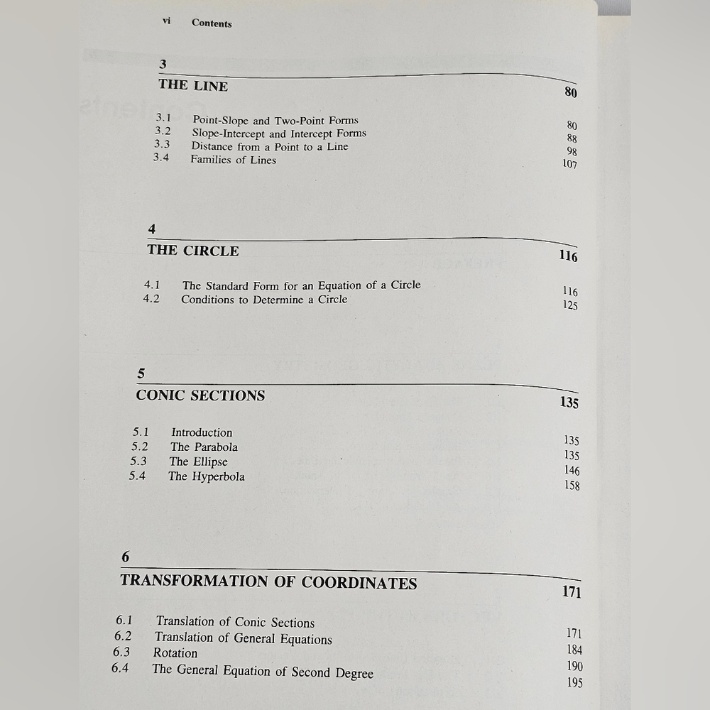 Analytical Geometry 5th Edition Hardcover Textbook Douglas Riddle 1992 Formulas - Picture 8 of 11
